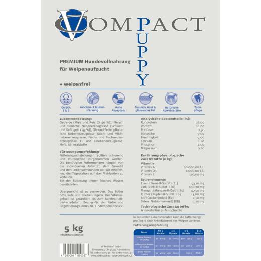 VCompact Premium Puppy 29/19 - 4,5 kg weizenfrei