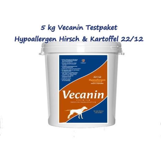 4,5 kg Vecanin Hypoallergen Hirsch & Kartoffel 22/12