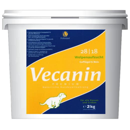 Vecanin Premium Aufzucht Welpen Geflügel & Reis 28/18, 2 kg