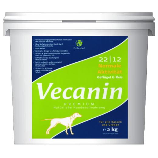 Vecanin Premium normale Aktivität Geflügel & Reis 22/12 - 2 kg